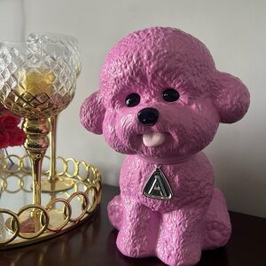 Aritzia Limited Edition Cookie Jar/Decor Pink Dog